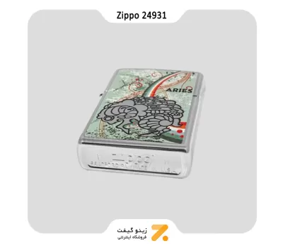 فندک زیپو طرح برج حمل مدل 24931-​​Zippo Lighter 24931 250-ZODIAC ARIES 24931