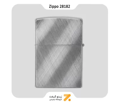 فندک زیپو طرح مورب مدل 28182-​Zippo Lighter 28182-000009 REG DIAGONAL WEAVE