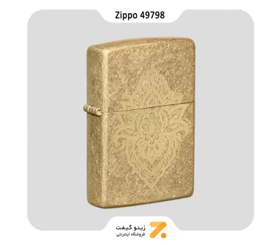 فندک زیپو طلایی مدل 49798 طرح خالکوبی-Zippo Lighter 49798 49477 HENNA TATTOO DESIGN