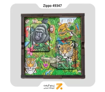 فندک زیپو لیمیتد ادیشن شبرنگ مدل 49347 طرح جنگل-​Zippo 25th Anniversary Mysteries of the Forest Limited Edition 49347 Feuerzeug