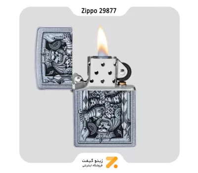 فندک زیپو مدل 29877 طرح شاه پیک-Zippo Lighter 29877 207 STEAMPUNK KING SPADE
