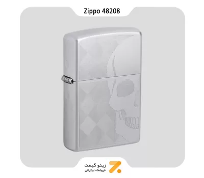 فندک زیپو مدل 48208 طرح جمجمه-Zippo Lighter 48208 205 SKULL DESIGN -۱