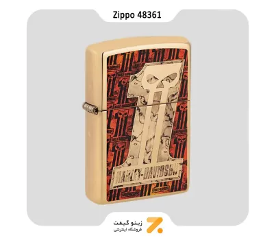 فندک زیپو مدل 48361 طرح هارلی دیویدسون-Zippo Lighter 48361 254B HARLEY DAVIDSON