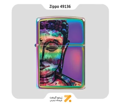 فندک زیپو مدل 49136 طرح بودا-Zippo Lighter 49136 151 BRIGHT BUDDHA DESIGN