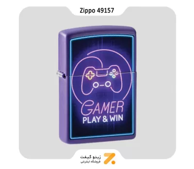 فندک زیپو مدل 49157 طرح گیمر-Zippo Lighter 49157 237 GAMER DESIGN