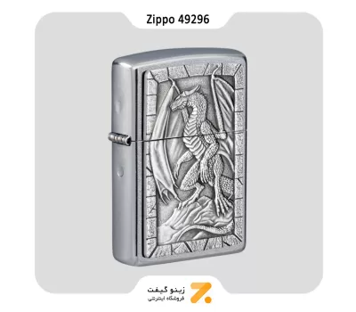 فندک زیپو مدل 49296 طرح اژدها-Zippo Lighter 49296 207 DRAGON 2 EMBLEM