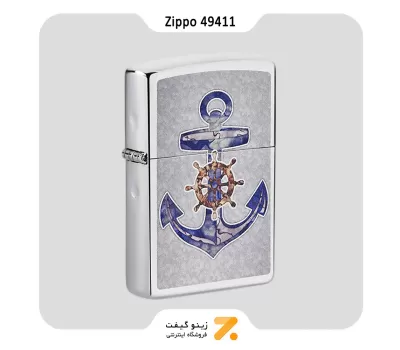 فندک زیپو مدل 49411 طرح لنگر-​Zippo Lighter 49411 Anchor Design