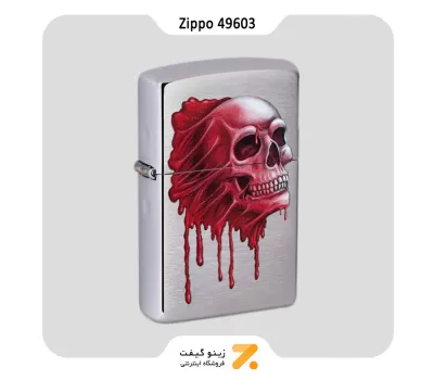 فندک زیپو مدل 49603 طرح جمجمه-Zippo Lighter 49603 200 SKULL DESIGN