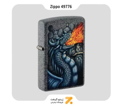 فندک زیپو مدل 49776 طرح اژدها-Zippo Lighter 49776 211 FIERY DRAGON DESIGN