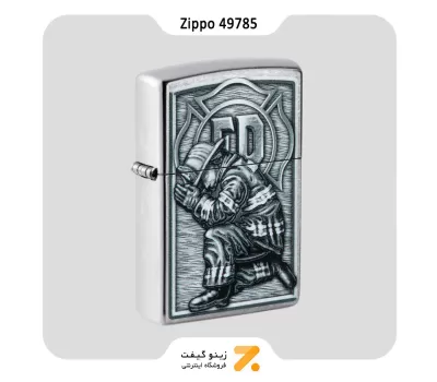 فندک زیپو مدل 49785 طرح آتش نشان-Zippo Lighter 49785 207 FIREFIGHTER DESIGN