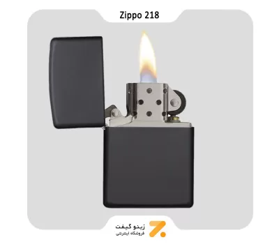 فندک زیپو مشکی مات مدل 218-Zippo Lighter ​218-LIGHTER BLACKMATTE-720060565