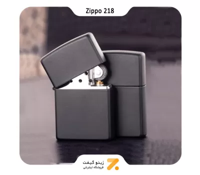 فندک زیپو مشکی مات مدل 218-Zippo Lighter ​218-LIGHTER BLACKMATTE-720060565