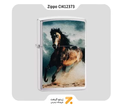 فندک زیپو ندل سی آی 412373 طرح اسب-Zippo Lighter 200 CI412373 WILD STALLION DESIGN