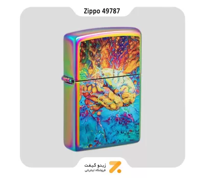 فندک زیپو هفت رنگ مدل 49787 طرح مغز-Zippo Lighter 49787 151 PSYCHEDELIC BRAIN DESIG