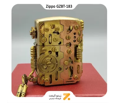 فندک زیپو کاستوم طرح چرخ دنده-​​Zippo Lighter GZBT-183