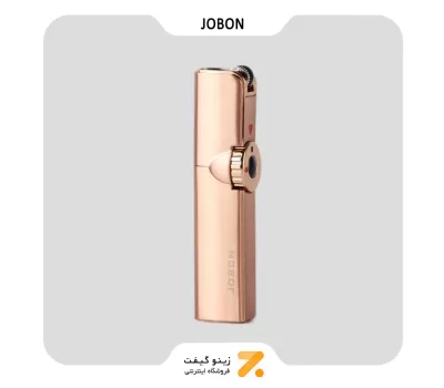 فندک گازی جوبون رزگلد مدل متال فلاینت-​Jobon Metal Flint Torch Lighter
