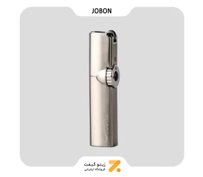 فندک گازی جوبون نقره ای مدل متال فلاینت-​Jobon Metal Flint Torch Lighter