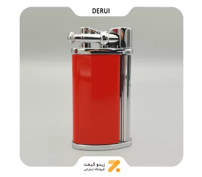 فندک گازی دروی قرمز مدل 2202-8-Derui Lighter Red SN-LIDR-2202-8