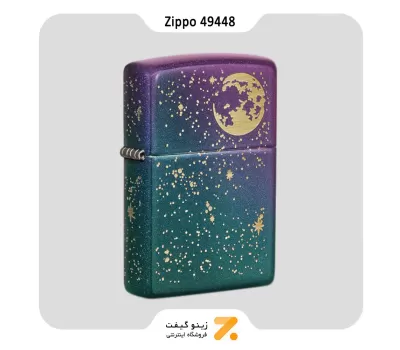 ​Zippo Lighter 49448 49146 STARRY SKY DESIGN فندک زیپو هفت رنگ مدل 49448 طرح ماه و آسمان پر ستاره