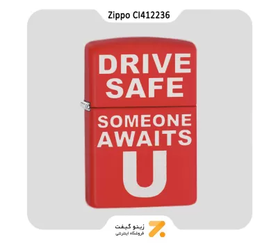 ​فندک زیپو مدل سی آی 412236 طرح تایپو گرافی-Zippo Lighter 233 CI412236 DRIVE SAFE
