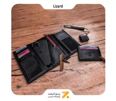 ست هدیه مردانه لیزارد مدل چرم طبیعی کد ال زد 4109-Lizard Leather LZ4109