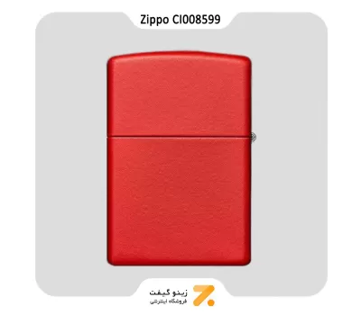 فندک  بنزینی زیپو قرمز طرح قوطی سوخت زیپو مدل سی آی 008599-Zippo Lighter 233 CI008599 PLANETA FUEL CANS
