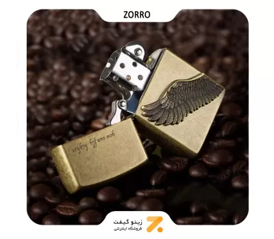 فندک بنزینی زورو طرح برجسته بال مدل زد9770 ای-​Zorro Lighter SN-LIZO-2104-17