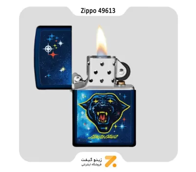 فندک بنزینی زیپو سورمه ای طرح سانتا کروز مدل 49613-Zippo Lighter ​49613 239 SANTA CRUZ