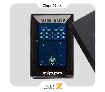 فندک بنزینی زیپو طرح بازی های آتاری مدل 49114-Zippo ​Lighter 49114 239 PIXEL GAME DESIGN