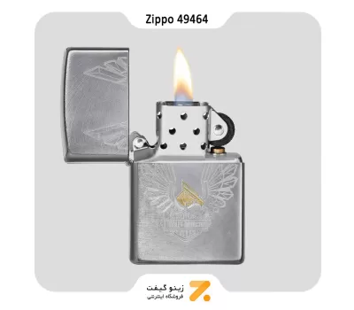 فندک بنزینی زیپو طرح لوگو عقاب هارلی دیویدسون مدل 49464-Zippo Lighter ​49464 24647 HARLEY DAVIDSON