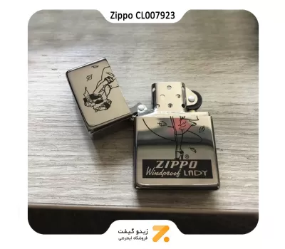 فندک بنزینی زیپو طرح لیدی مدل سی ال 007932-Zippo Lighter ​260 CL007932 PLANTEA WINDY ZIPPO L