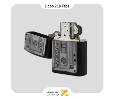 فندک بنزینی زیپو طرح نوار کاست مدل  218 تیپ-Zippo Lighter ​PL218 TAPE