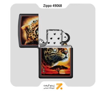 فندک بنزینی زیپو طرح پلنگ مدل 49068-Zippo Lighter ​49068 218 MAZZI
