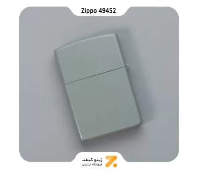 فندک بنزینی زیپو طوسی مدل 49452-​Zippo Lighter 49452 Flat Gray