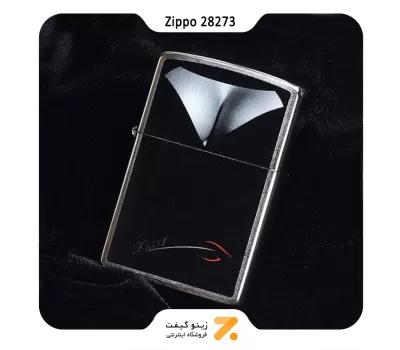فندک بنزینی زیپو نقره ای مدل 28273-Zippo Lighter 28273-000009 200 BS DECOLLETAGE