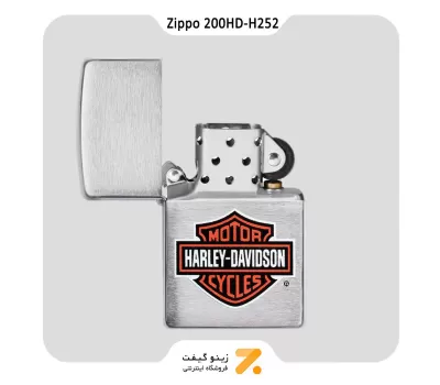 فندک بنزینی زیپو هارلی دیویدسون مدل 200 اچ دی-​Zippo Lighter 200​HD H252 HARLEY DVDSON LOGO