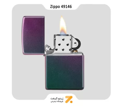 فندک بنزینی زیپو هفت رنگ مات مدل 49146-​Zippo Lighter 49146 REG IRIDESCENT MATTE