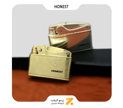 فندک بنزینی هانست طلایی مدل 2201-78-​​Honest lighter SN-LIHN-2201-78