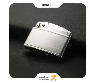 فندک بنزینی هانست نقره ای مدل 2201-79-​Honest Lighter SN-LIHN-2201-79