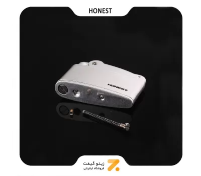 فندک بنزینی هانست نقره ای مدل 2201-79-​Honest Lighter SN-LIHN-2201-79