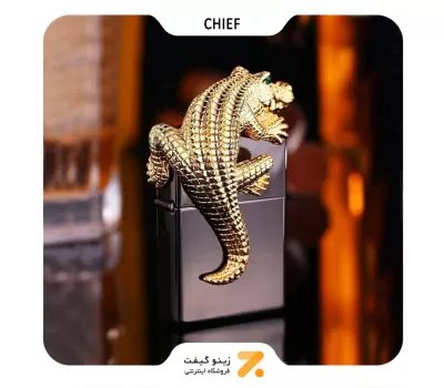 فندک بنزینی چیف طرح تمساح مدل چی اف 1035 اچ-​Chief Lighter SN-LICH-2104-59
