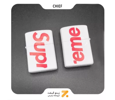 فندک بنزینی چیف طرح لوگو سوپرمی مدل سی اف 1165 بی-​Chief Lighter SN-LICH-2104-103
