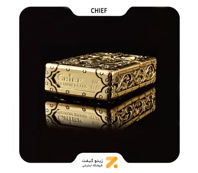 فندک بنزینی چیف طلایی طرح فرشته مدل 2201-106-​Chief Lighter SN-LICH-2201-106