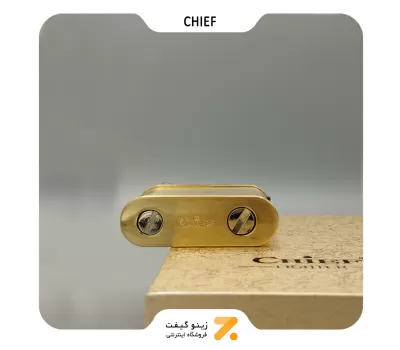 فندک بنزینی چیف طلایی مدل 2201-58-​Chief Lighter SN-LICH-2201-58