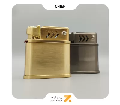 فندک بنزینی چیف طلایی مدل 2201-58-​Chief Lighter SN-LICH-2201-58