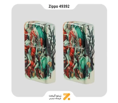 فندک زیپو 540 رنگ طراحی ماریا تیورینا مدل 49392-Zippo Lighter 49392 Marija Tiurina