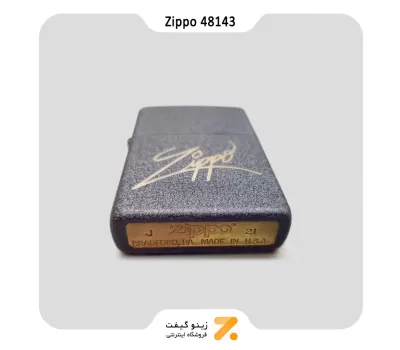 فندک زیپو آسفالتی طرح لوگو زیپو مدل 48143-​Zippo Lighter 48143 236 Zippo Design