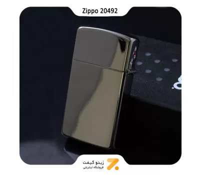 فندک زیپو اسلیم بلک آیس مدل 20492-Zippo Lighter 20492 - SLIM BLACK ICE