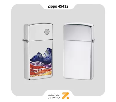 فندک زیپو اسلیم طرح منظره مدل 49412-Zippo Lighter 49412 1610 LANDSCAPE DESIGN
