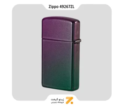 فندک زیپو اسلیم هفت رنگ مات مدل 49267 زد ال-​​Zippo Lighter 49267ZL 49267 SLIM IRIDESCENT ZIPPO
